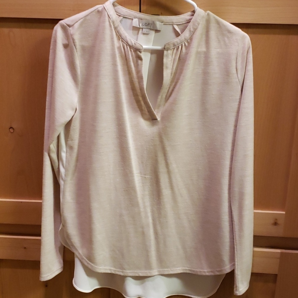 Long sleeve light weight. Sheer back